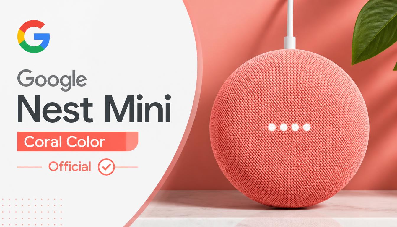 google nest mini coral color official